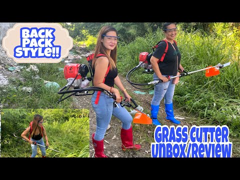 Murang Grass Cutter ChuangChao Lawn Mower sa Lazada ginamit ko sa Farm – Unboxing and Review