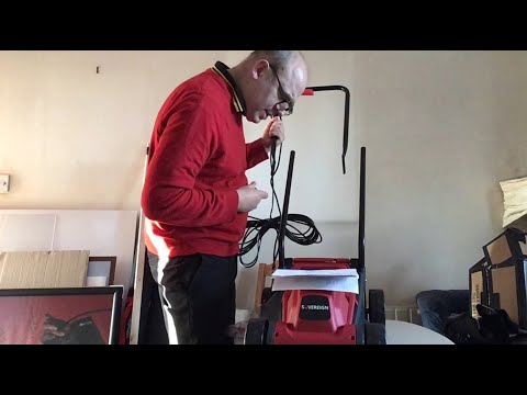 Assembly of the Sovereign 1200W Electric Rotary Lawn Mower.