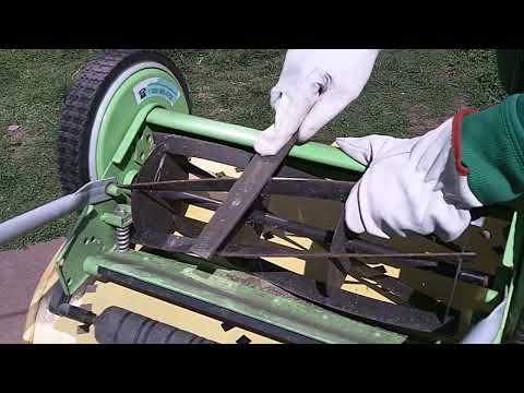 How To Sharpen Blades On Manual Push Mower Reel Mower