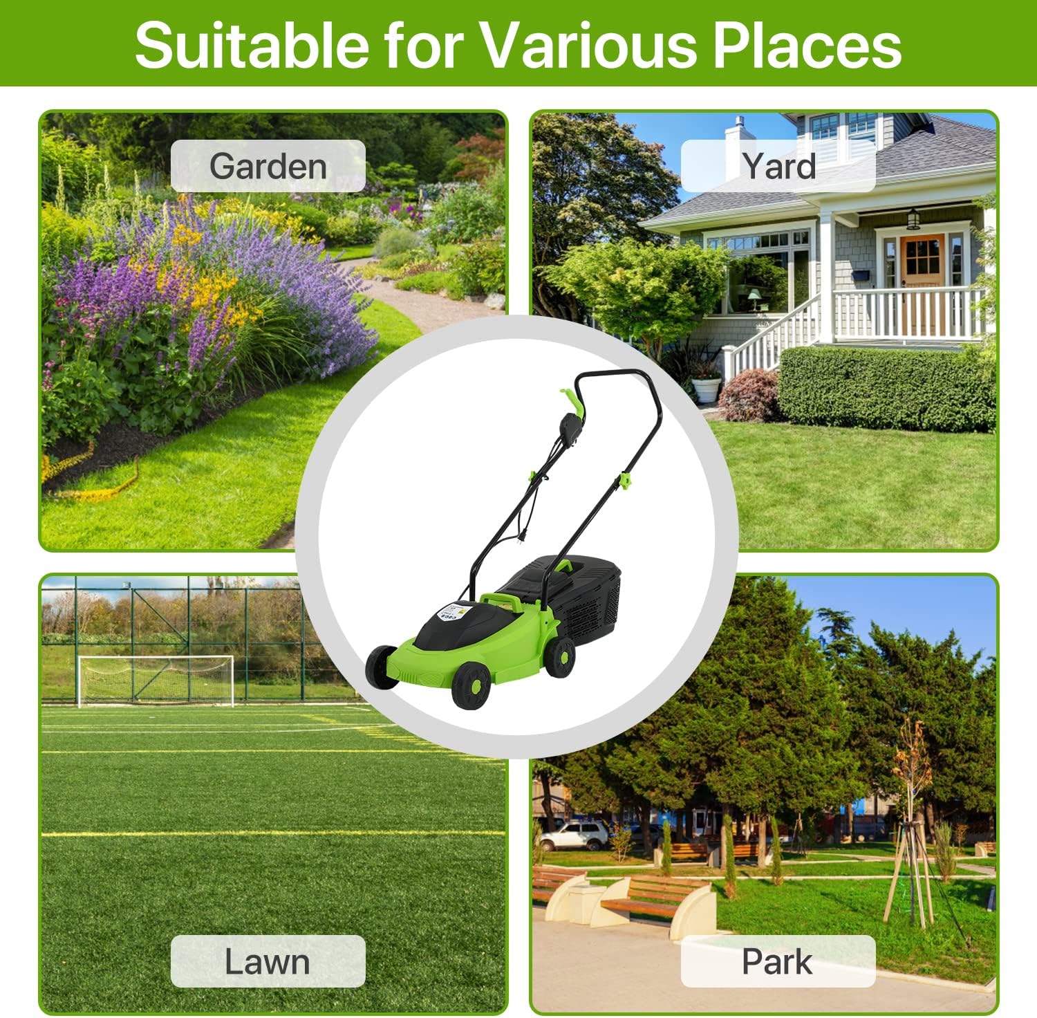 Electric Lawn Mower Corded Push Mower with 12 Amp Review