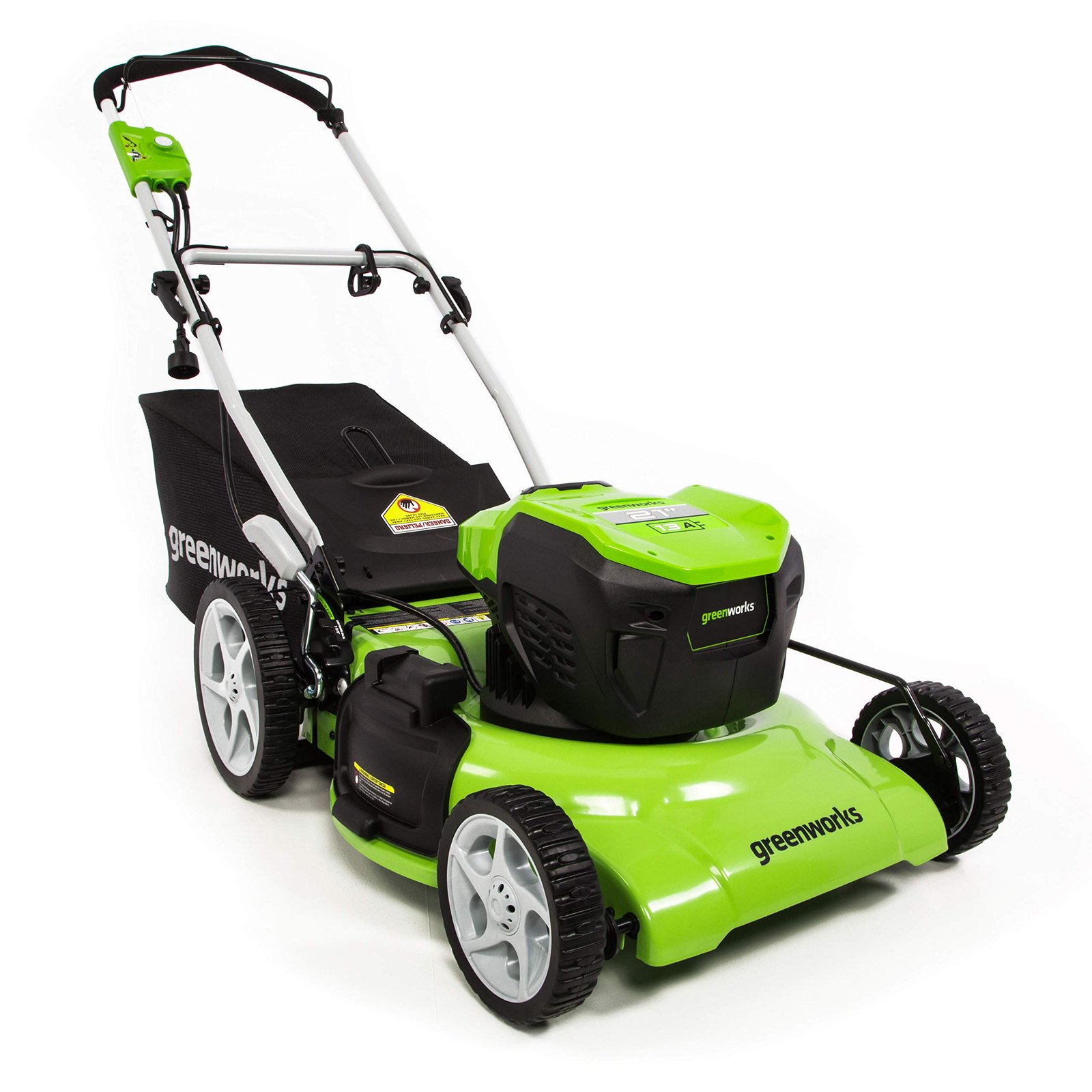 Greenworks 21-Inch 13 Amp Corded Electric Lawn Mower 25112 Review ...