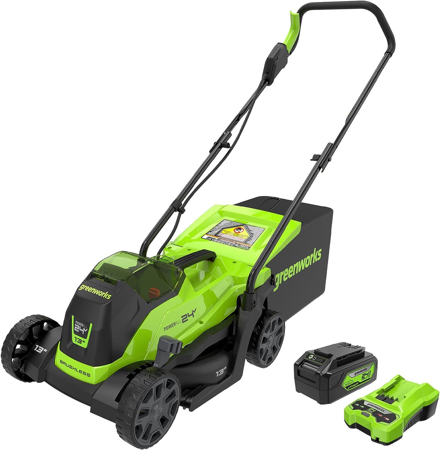 Greenworks 24V 13-Inch Brushless Push Lawn Mower Review - Mowrs.com