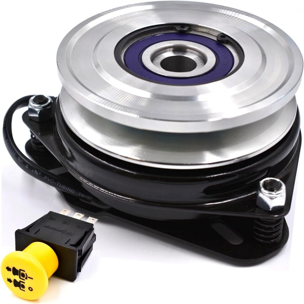HD Switch 462715 GT1 High Torque 110ftlb (OEM 95) BigBearing Billet Pulley Blade PTO Clutch  10A 483957 PTO Switch fits Scag 462715 Liberty Z  Scag Freedom Z GT1-CH03L, GT1CH03L Zero Turn Lawn Mower