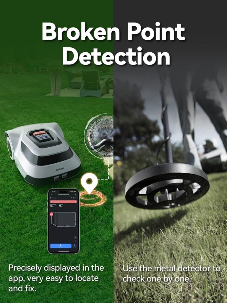 Robot Lawn Mower Automatic Remote - 1/4 Acre with C-TOF Global Localization Tech, Scanned U-Shape Path Work Efficiently, APP Control, Auto Mapping, Obstacle Avoidance, 55 dB (A) Quiet, Waterproof