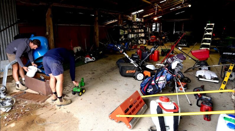 Satisfying Shed Clean Up